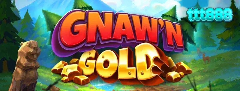 Tampilan visual slot Gnaw’n Gold dengan tema alam liar
